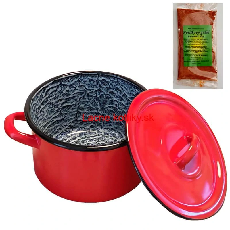 Smaltovaný hrniec s pokrievkou COMBI 15 l + korenie na kotlíkový guláš 50 g