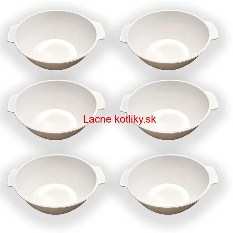 Sada 6 ks: Plastová miska na fajnový kotlíkový guláš a polievky – 500 ml