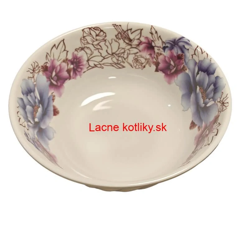 Plastová miska s kvetinovým vzorom (750 ml) – na poriadny guláš aj kapustnicu