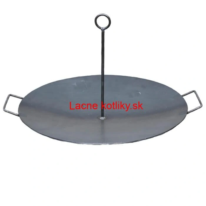 Grilovacia súprava CLASSIC STEEL PRO: Trojnožka 1,2 m s kladkou + Železná panvica 49 cm