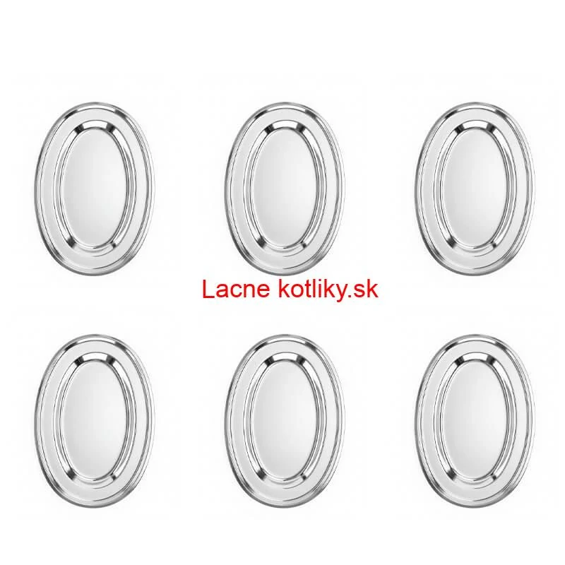 Nerezové podnosy pre catering – set 6 ks (45,5cm) - Servíruj s istotou a štýlom