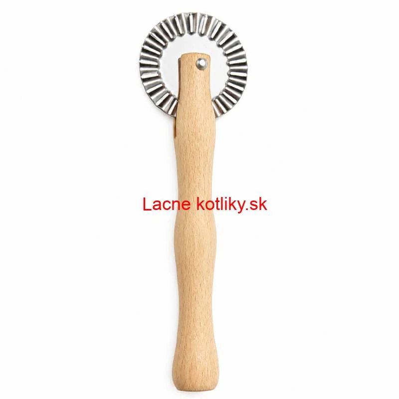 Drevené radielko na cesto 17 cm – vlnkovité koliesko 5 cm