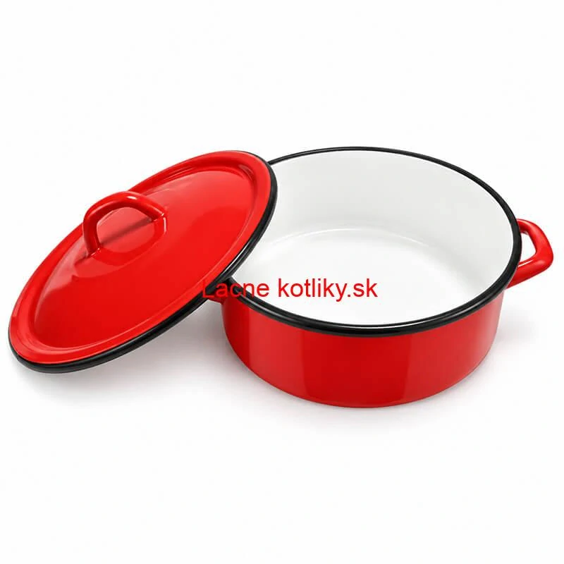 Otvorený smaltovaný kastról FALCO s objemom 2 litre