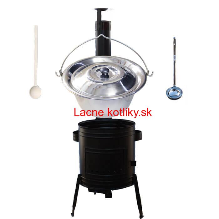 Antikorový kotlík 22 L (0,8 mm) + kovová kotlina 42 CLASSIC (KOV)