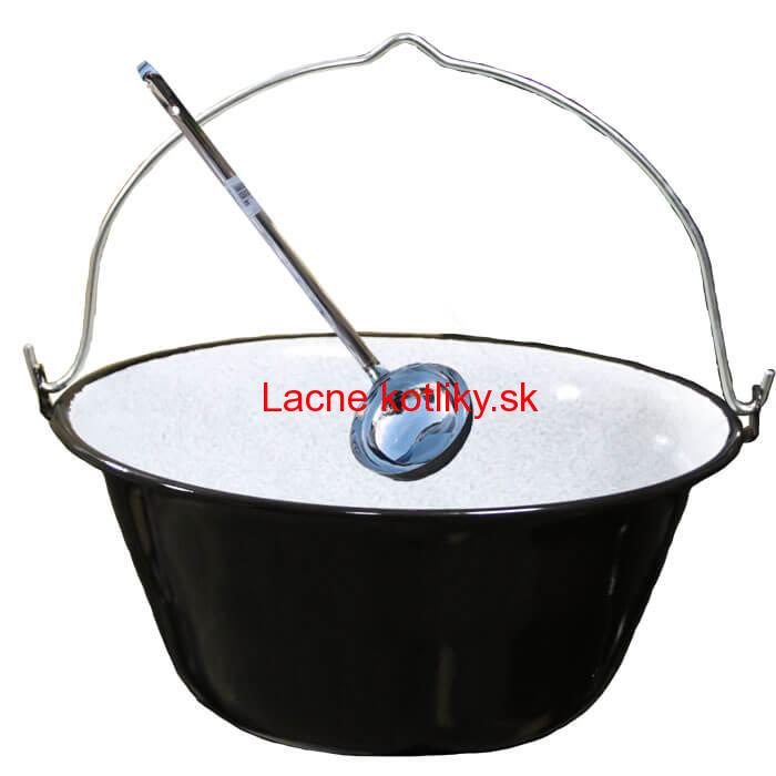 Smaltovaný kotlík 25 L + antikórová naberačka
