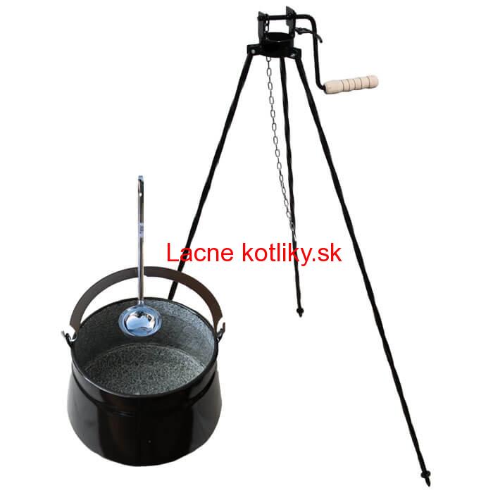 Kotlík na ryby 16 L + trojnožka s kladkou VAR