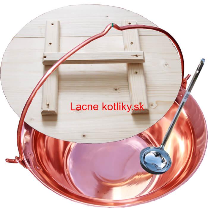Medený kotlík 14 L (1,2 mm) + antikorová pokrievka