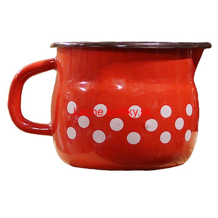 Smaltovaný hrnček s výlevkou 1 L