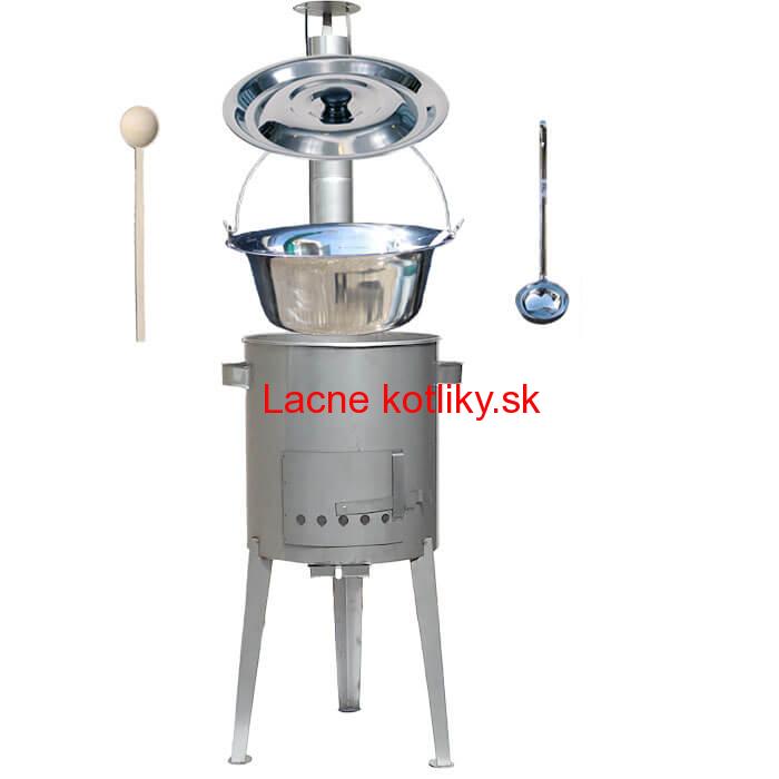 Antikorový kotlík 15 L (1,2 mm) + nerez. kotlina 36 cm LUXUS