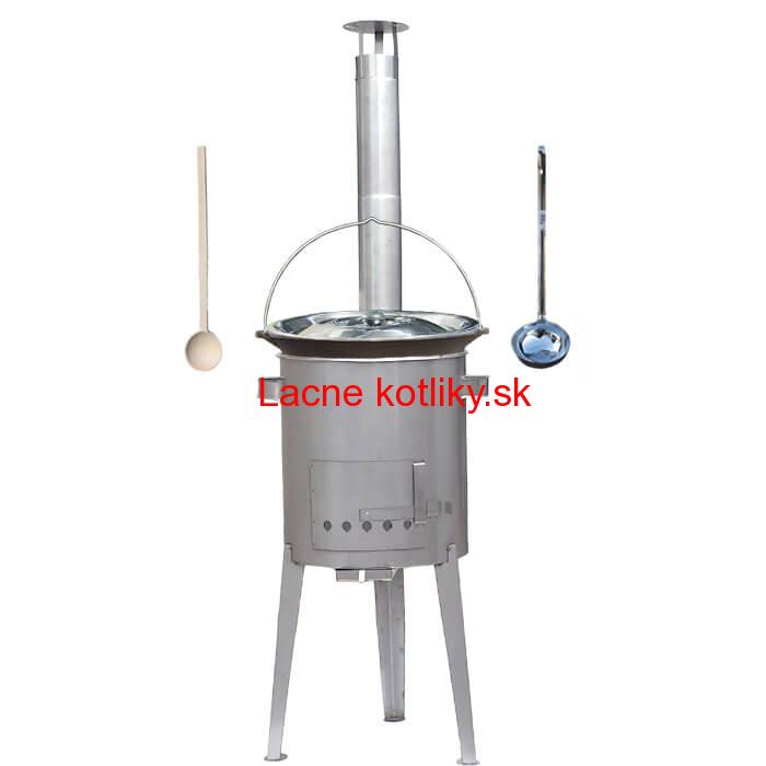 Liatinový kotlík 16 L + nerezová kotlina 36 cm LUXUS