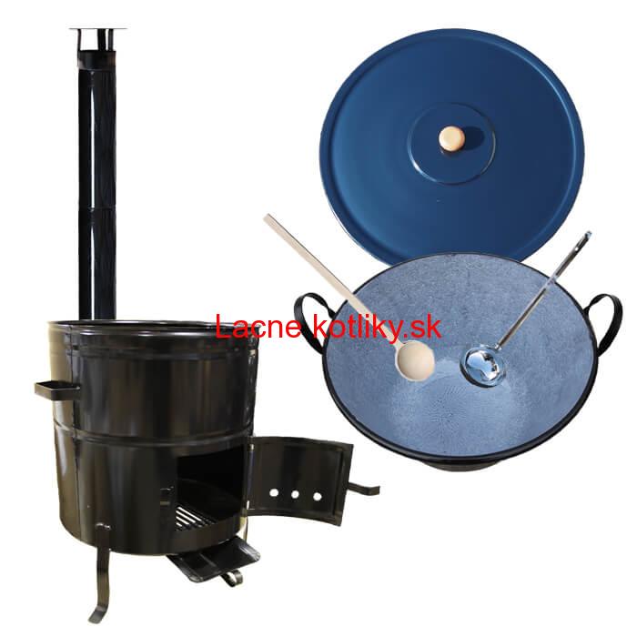 Smaltovaný kotol 60 L + kovová kotlina 53 cm BIG PARTY