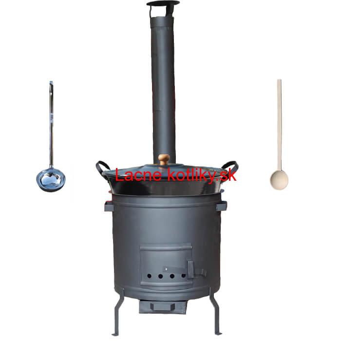 Smaltovaný kotol 60 L + žiaruvzdorná kotlina 53 cm PLUS 600