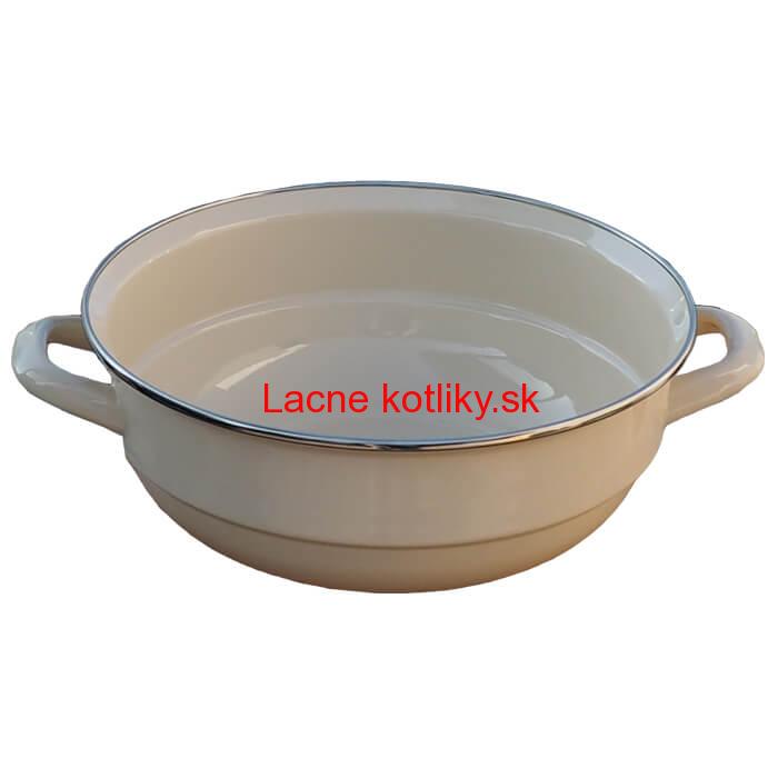 Smaltovaná misa 24 cm bežová