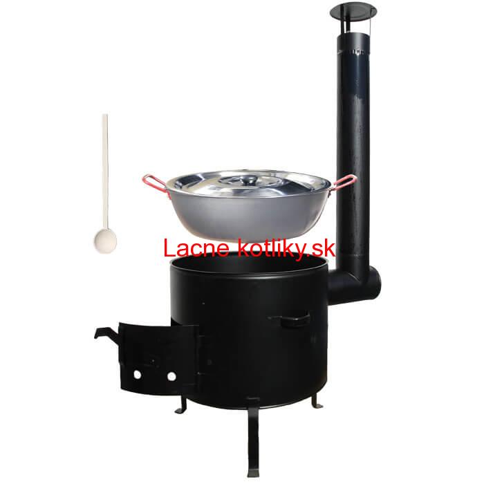 Panvica PAELLA (WOK) 36 cm + kovová kotlina 36 cm GARCIMA