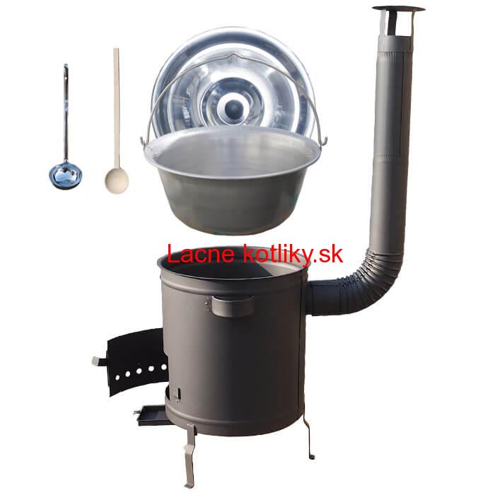 Nerezový kotlík 30 L (1,5 mm) + hrubostenná (1,5 mm) a žiaruvzdorná kotlina 45 PLUS 600