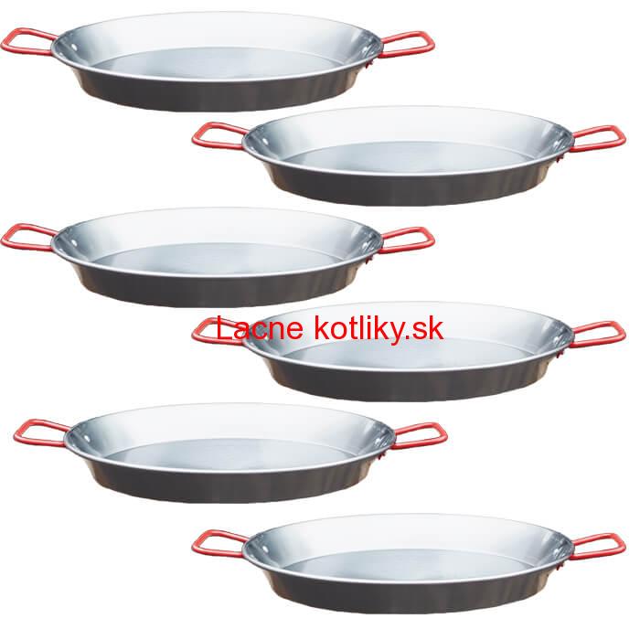Paella Tapas catering 20 cm – 6 ks ocelových panvic