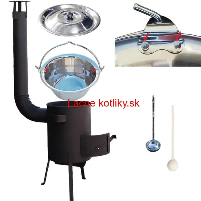 Antikorový kotlík 30 L (0,8 mm) + žiaruvzdorná kotlina 45 PLUS 600 4 MM