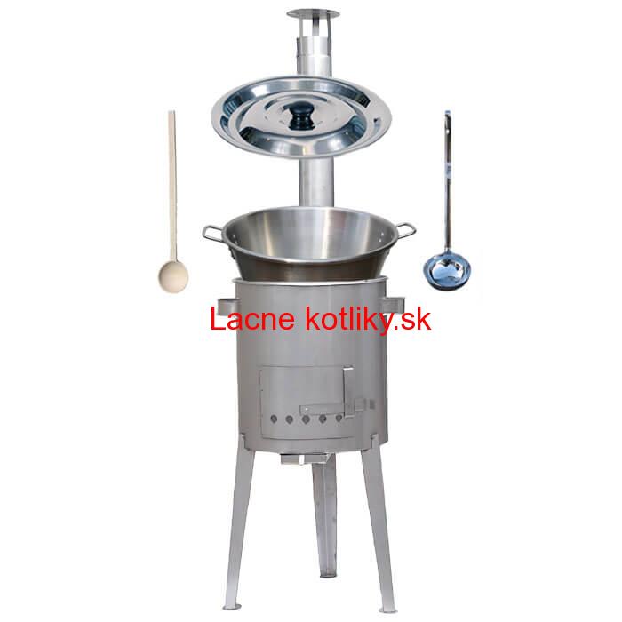 Nerezový kotol 40 L (1,2 mm) + nerezová kotlina 45 cm LUXUS