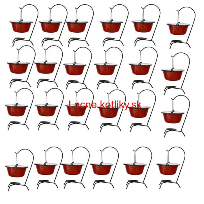 Servírovacia súprava SMALT RED 24 ks