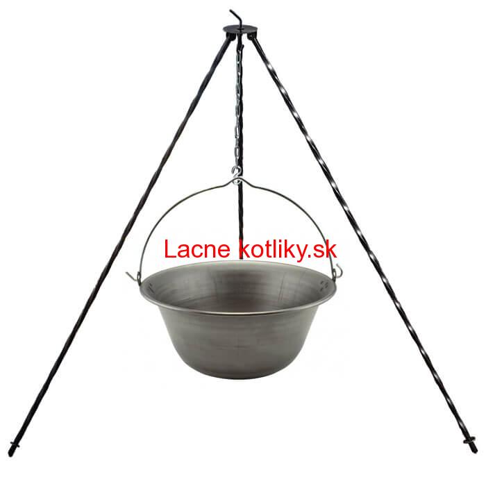 Železný kotlík 14 L (0,75 mm) + trojnožka 1,2 m