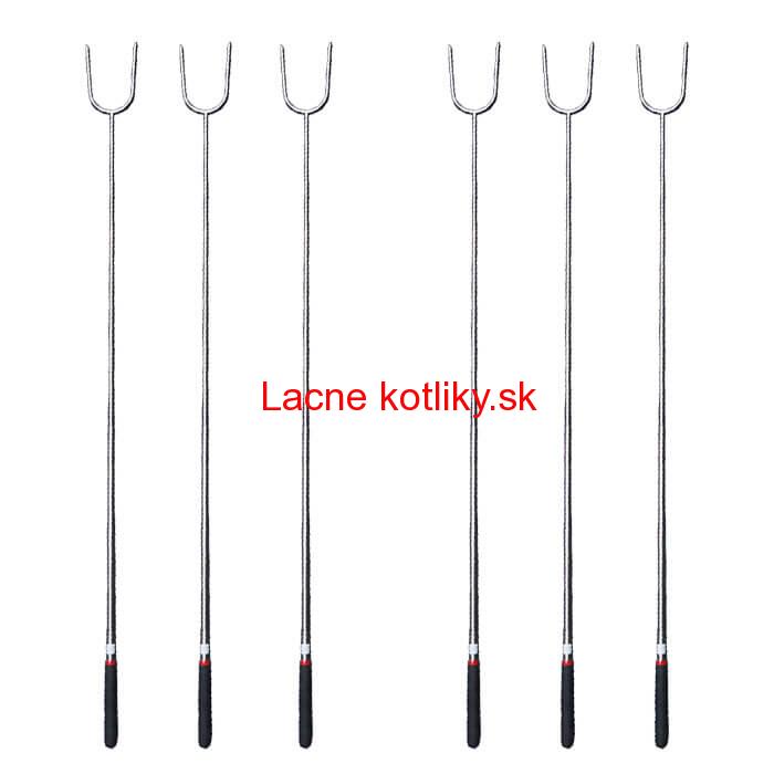 Vidličky na opekanie 24,5 cm - 84,5 cm – teleskopické 6 ks