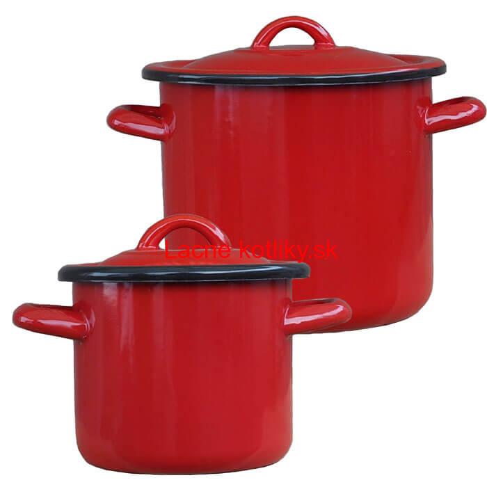 Smaltované hrnce s pokrievkami 1 L + 3 L Classic
