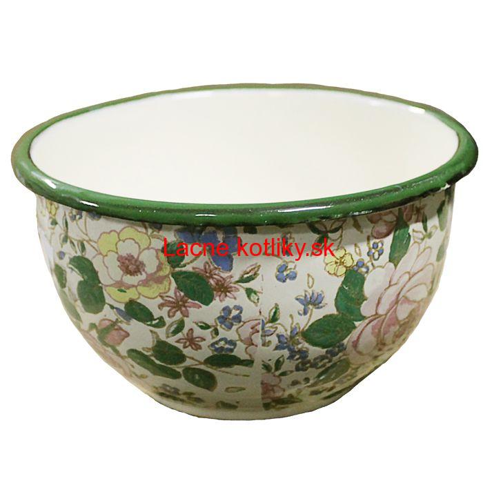 Smaltovaná vzorovaná miska 17 cm DECOR