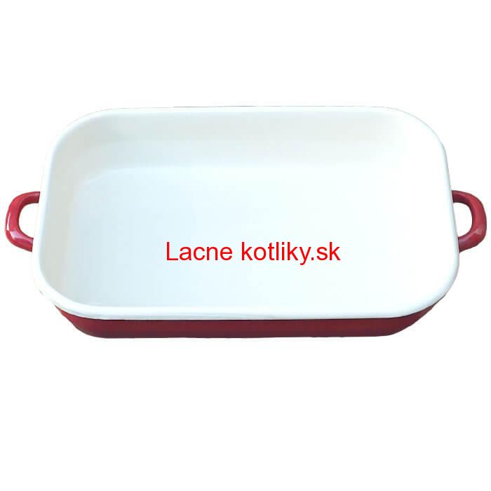 Smaltovaný pekáč 40 x 21,5 cm ČERVENÝ