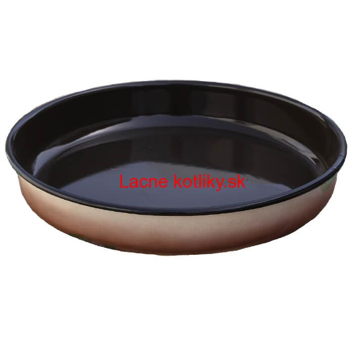 Smaltovaný okrúhly pekáč 34 cm, výška 6 cm