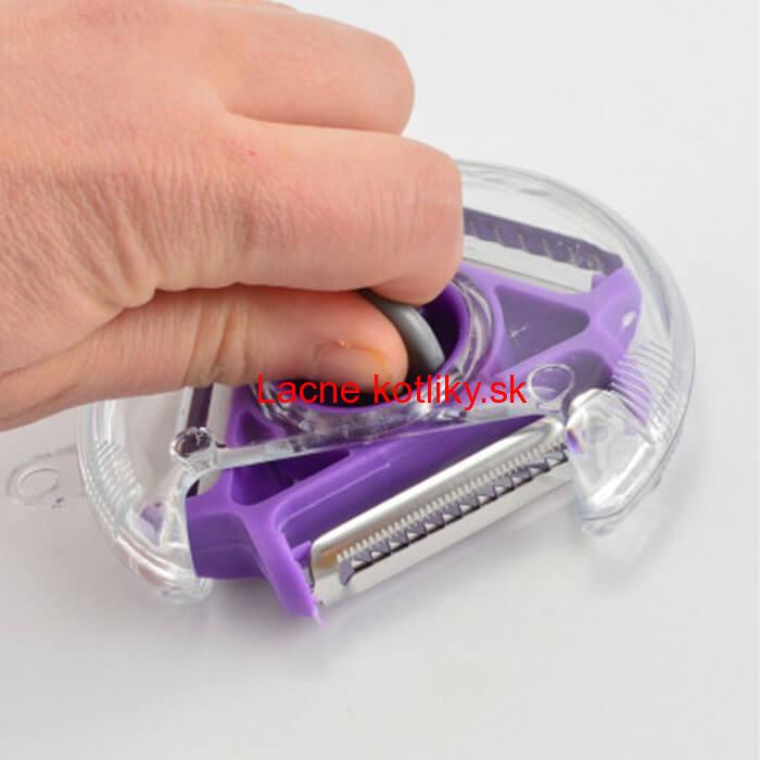 Škrabka s trojicou britov a s vykrajovačom očiek