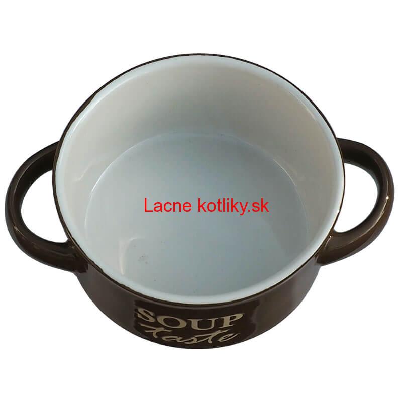 Keramická miska na polievku-hnedá SOUP