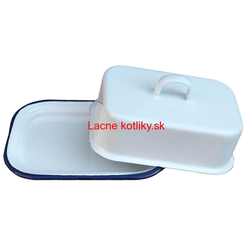 Smaltovaná maselnička - biela