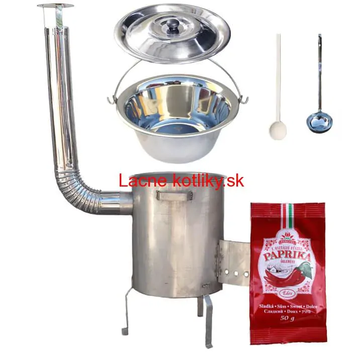 Nerezový kotlík 20 L (1,2 mm) INOX + nerezová kotlina (1,5 mm) 42 cm STRONG EXCLUSIVE