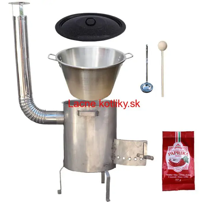 Nerezový kotol 40 L (1,2 mm) + nerezová kotlina (1,5 mm) 45 cm STRONG EXCLUSIVE