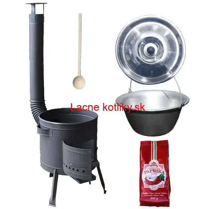 Nerezový kotlík 20 L (1,5 mm) + hrubostenná (1,5 mm) žiaruvzdorná kotlina BALKY STRONG 42 PLUS 600