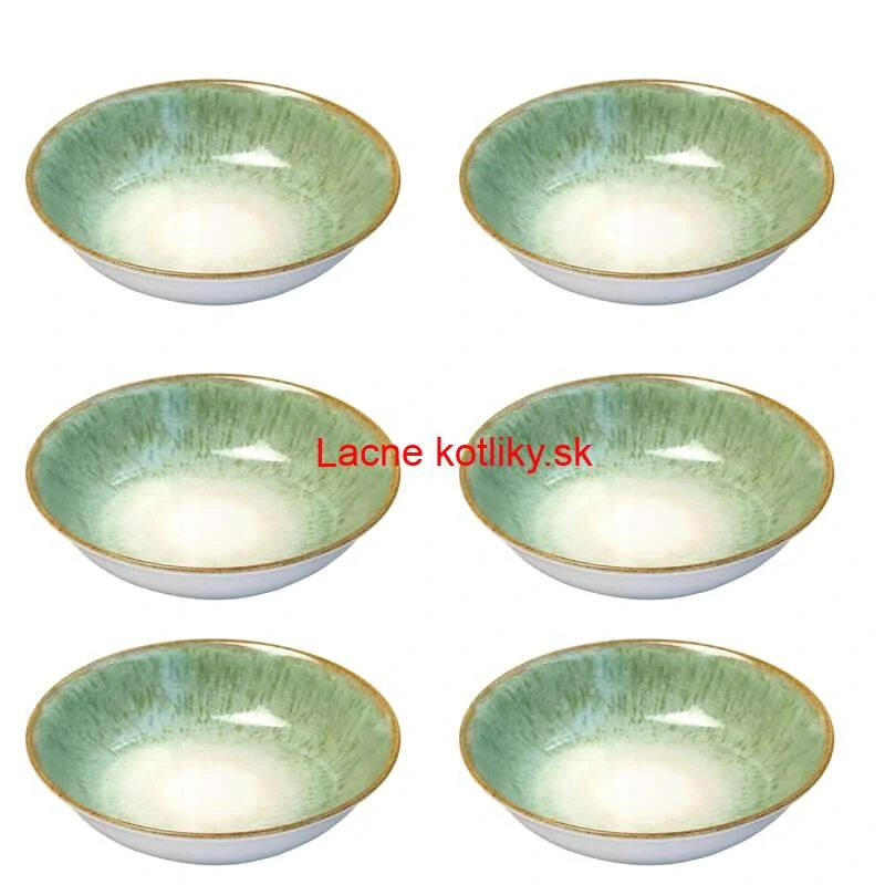 Súprava keramických tanierov 18 ks GREEN