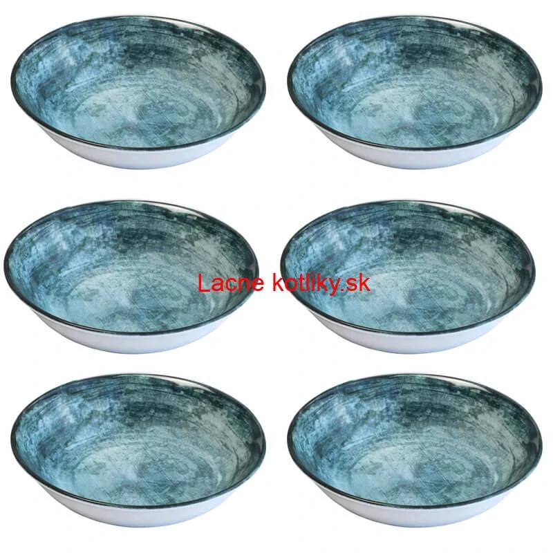 Súprava keramických tanierov 18 ks BLUE