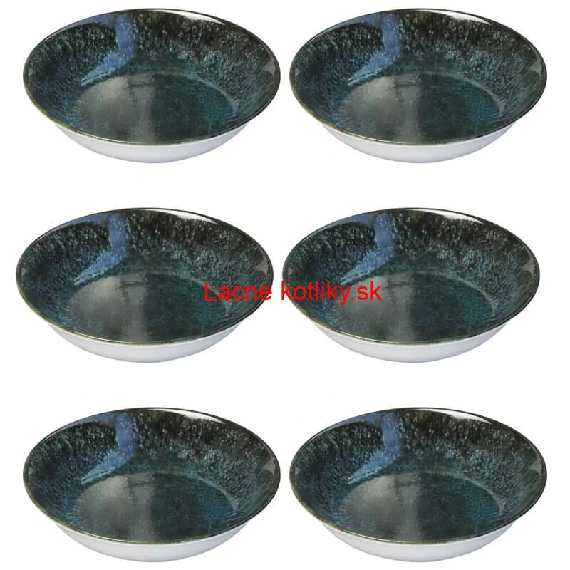 Súprava keramických tanierov 18 ks BLACK