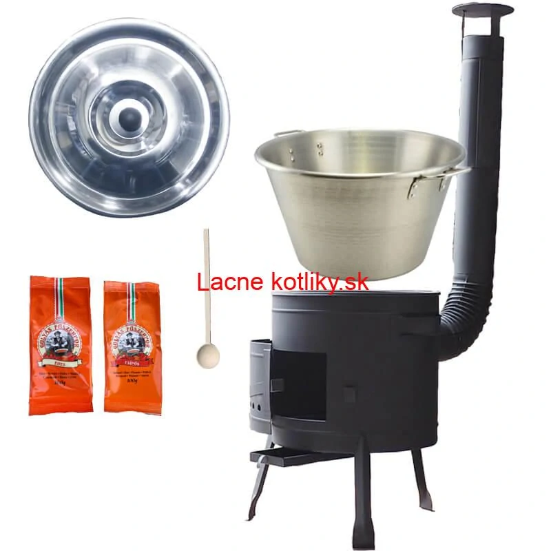 Nerezový kotol 40 L + nízka kotlina 45 PLUS 600 + paprikové korenie na guláš