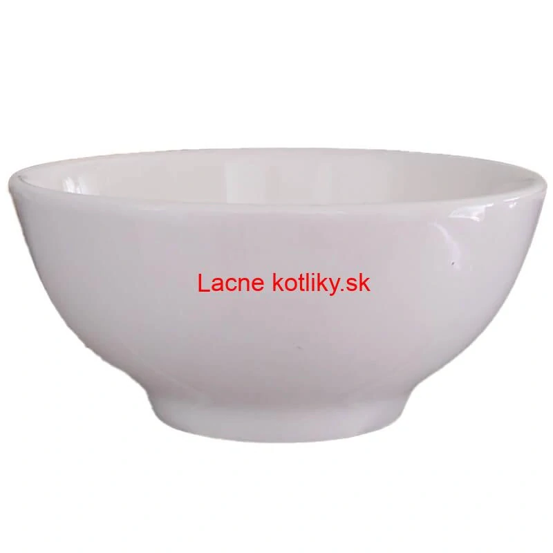 Keramické misky na servírovanie gulášu 15 cm 12 ks biele