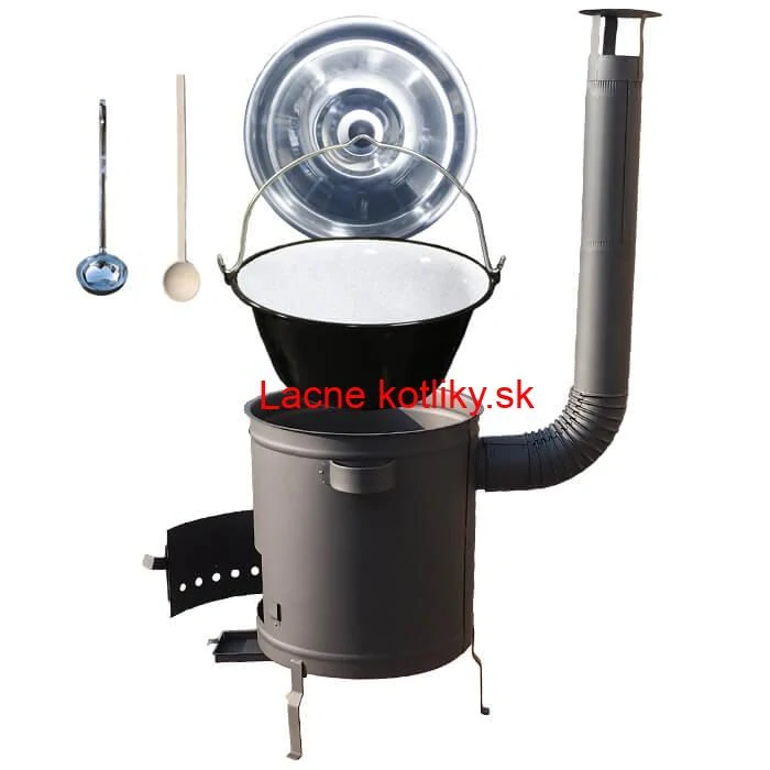 Smaltovaný kotlík 16 L (1,2 mm) + hrubostenná (1,5 mm) a žiaruvzdorná kotlina 39 PLUS 600