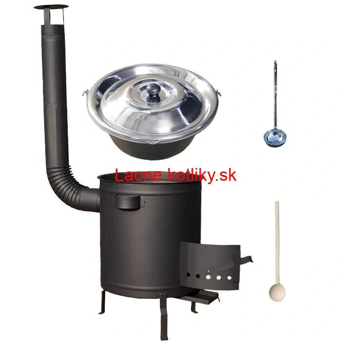 Nerezový kotlík 15 L (1,5 mm) + hrubostenná (1,5 mm) a žiaruvzdorná kotlina 36 PLUS 600