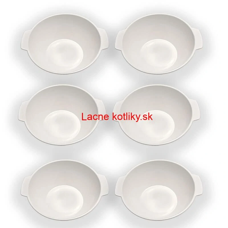 Sada 6 ks: Plastová miska na fajnový kotlíkový guláš a polievky – 750 ml