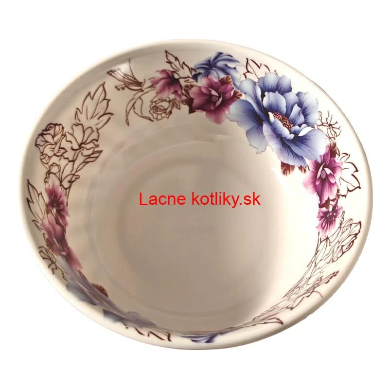 Plastová miska s kvetinovým vzorom (750 ml) – na poriadny guláš aj kapustnicu