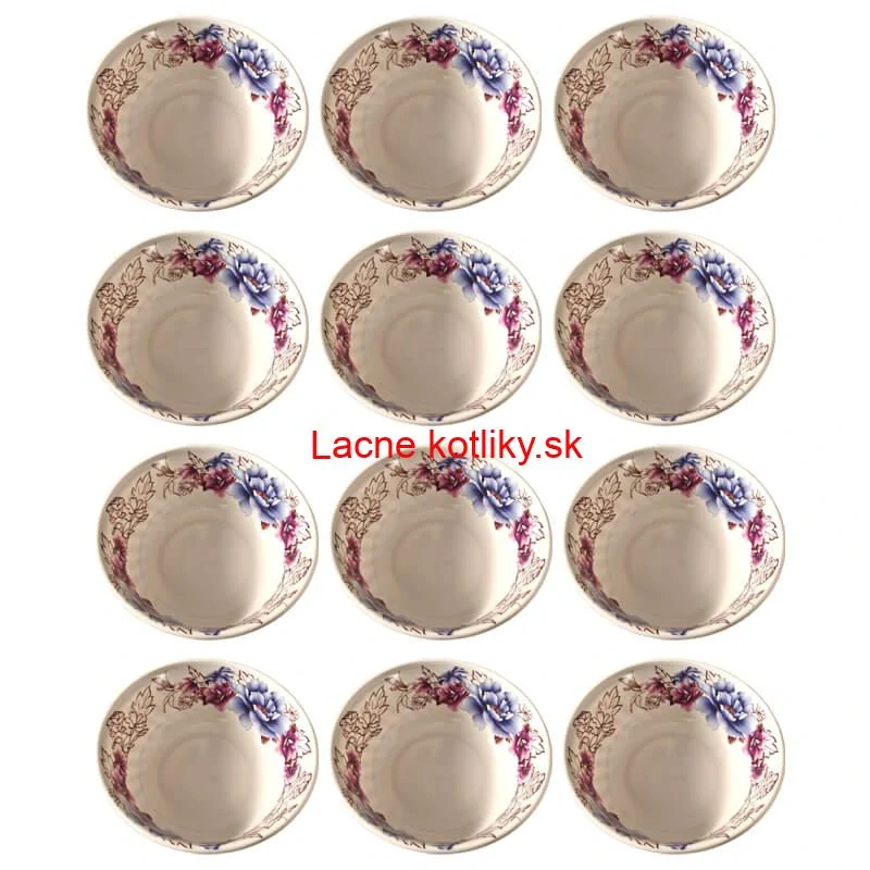 Plastová miska s kvetinovým vzorom (750 ml) – teraz v sade 12 kusov!