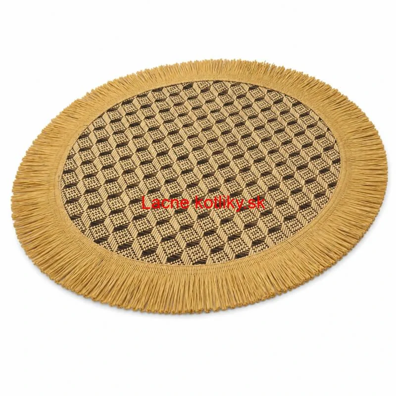 Prírodná podložka pod tanier so strapcami 37 cm