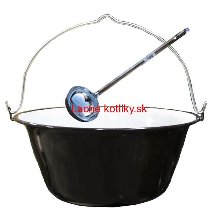 Smaltovaný kotlík 20 L + antikórová naberačka