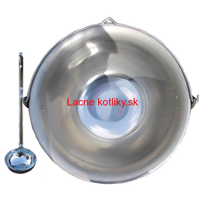 Nerezový kotlík na guláš 15 L (1,5 mm) + antikórová naberačka