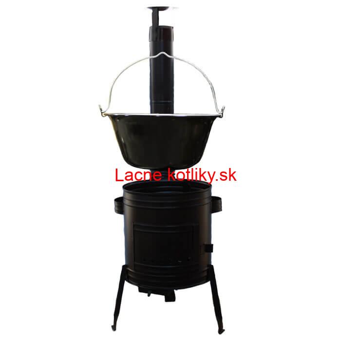 Smaltovaný kotlík 16 L (1,2 mm) + kovová kotlina 39 CLASSIC (KOV) Easy party