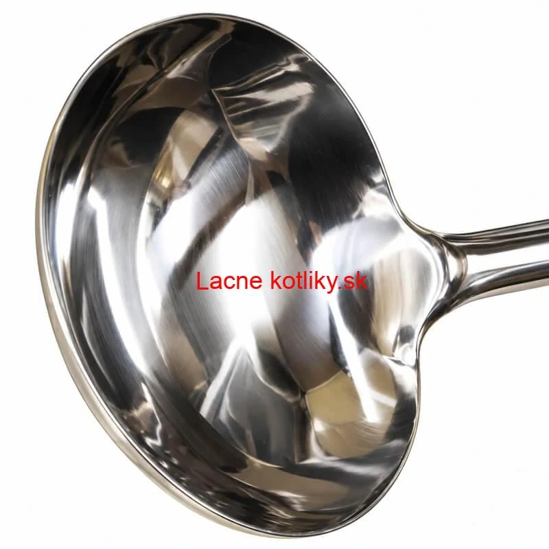 Nerezová naberačka 250 ml s drevenou rúčkou – dĺžka 51,5 cm